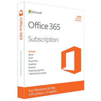 Microsoft Office 365 / 5 PC / MAC Tablet - Suscripción 3 Años - Multilenguaje